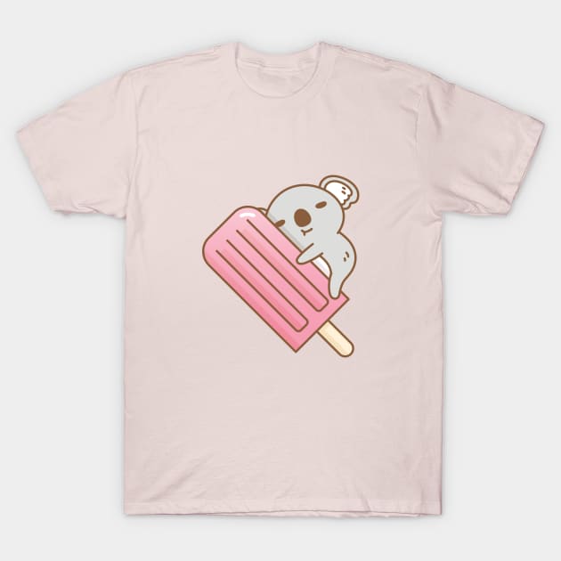 koala and pink ice pop T-Shirt by Noristudio